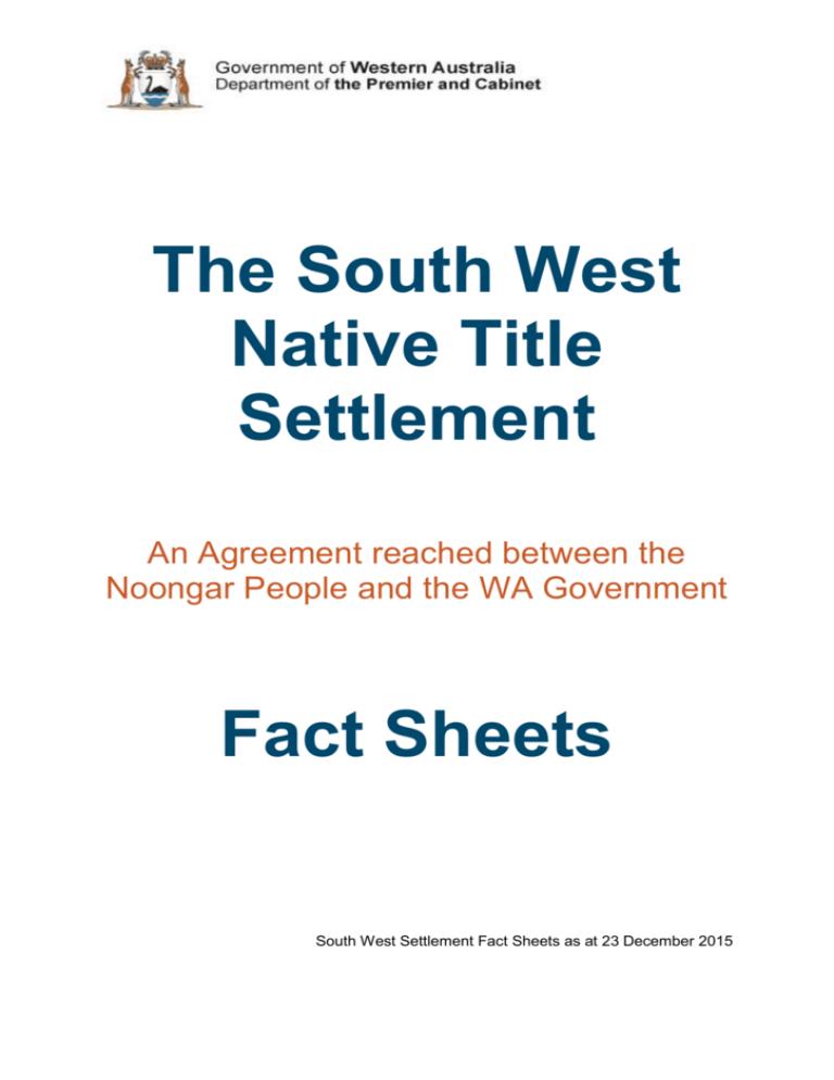 south-west-native-title-settlement-fact-sheets