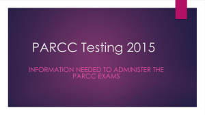 PARCC Testing 2015