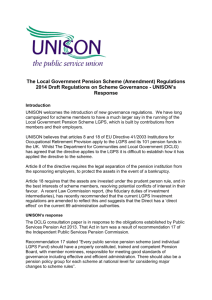 UNISON response to the DCLG governance consultation 2