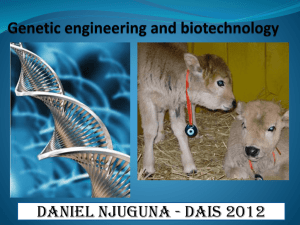 4.4 Genetic engineering and biotechnology - DAVIS-DAIS
