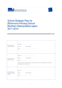 RPS Strategic Plan 2011 - 2014