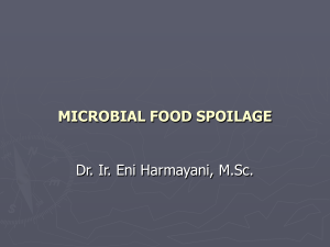 Important Factors in Microbial Food Spoilage