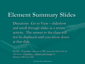 Element Summary Slides - Wayzata Public Schools