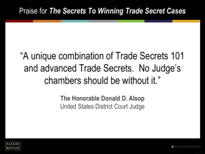 The Secrets To Winning Trade Secret Cases