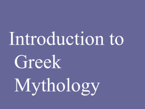 Mr. Schmidt's Intro to Greek Mythology/Gods Powerpoint