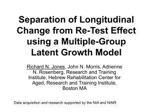 Separation of Longitudinal Change from Re