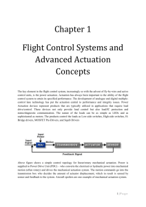 Flight Control Systems and Advanced Actuation Concepts
