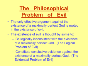 The Philosophical Problem of Evil