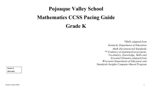 K Math Pacing Guide Version 3