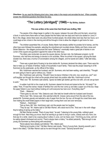 “The Lottery [abridged]” (1948)