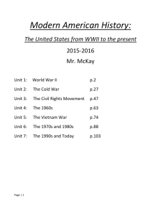 Modern American History Online Textbook
