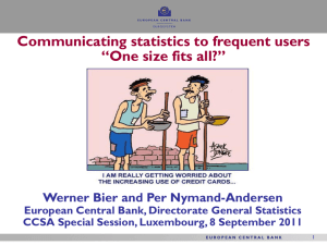 Communication of statistics