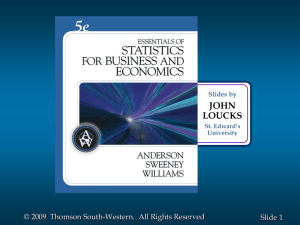 data and statistics - Cameron University