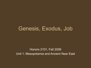 Genesis, Exodus, Job