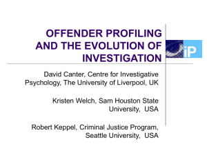 offender profiling and the evolution of investigation