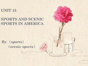 Sports and Scenic Sports in America