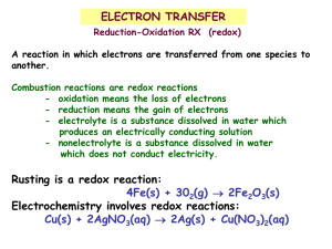 REDOX & Electrochemistry