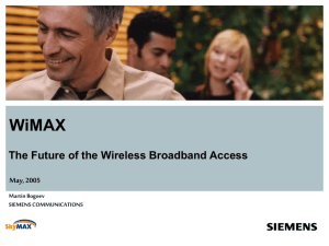 WiMAX Overview