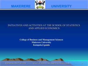 Makerere University - African Centre for Statistics