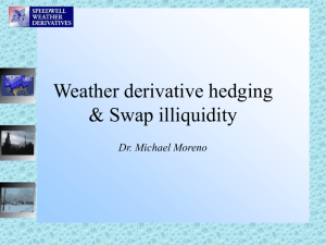 Weather derivative hedging