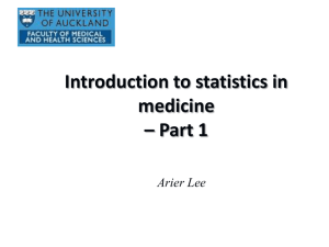 Statistics Part1 by Arier Lee