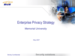 Bell Security Solutions - Memorial University of Newfoundland