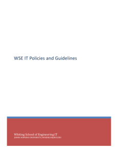 WSE IT Policies and Guidelines