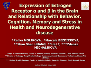 Expression of Estrogen Receptor α and β in the Brain and