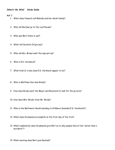 Inherit the Wind Study Guide Questions
