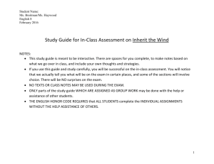 Study Guide ITW 2016 - WLPCS Middle School