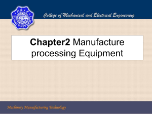 Chapter1 Basic knowledge in the metal cutting process