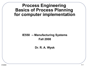 Chapter 4. PROCESS ENGINEERING