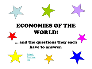 Three Types of Economies