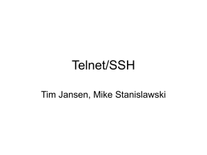 Telnet/ssh