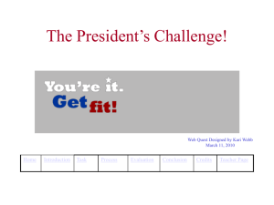 The President's Challenge! - NCC-TITC