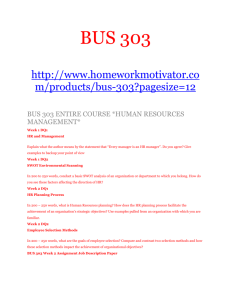 bus 303 entire course *human resources management