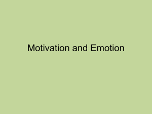 Motivation and Emotion - Reading Community Schools