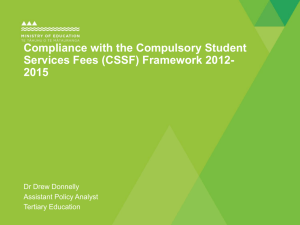Compliance with the Compulsory Student Services