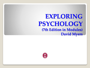 EXPLORING PSYCHOLOGY (7th Edition in Modules) David Myers