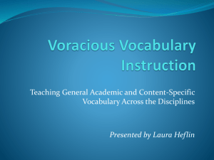 Vocabulary Presentation - K
