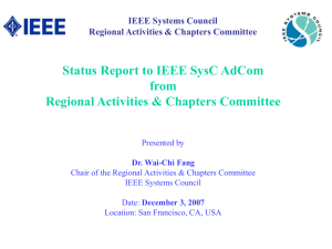 Systems Council Regional Activities Committee Report