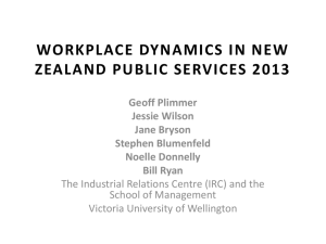 workplace dynamics in new zealand public services