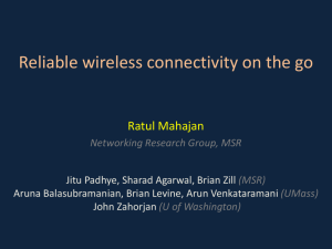 Reliable wireless connectivity on the go