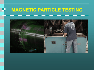 MAGNETIC PARTICLE INSPECTION