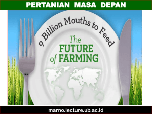 pertanian masa depan yang penuh tantangan