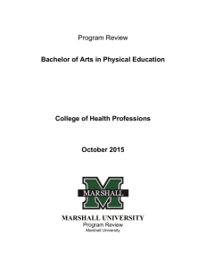 Program Enrollment: BA in Physical Education