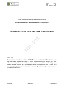 Chemical Conversion Coating - International Aerospace