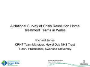 A National Survey of Crisis Resolution Home Treatment Teams in