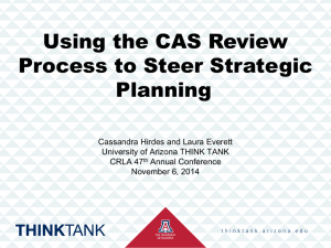 using cas review to steer strat planning edited