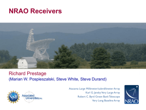 NRAO Receivers - GBT - National Radio Astronomy Observatory